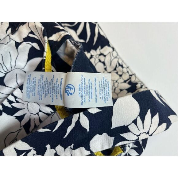 Boden Sleeveless Blue White Floral Linen Blend Amanda Jumpsuit US Size 4 UK 8 - Picture 6 of 12